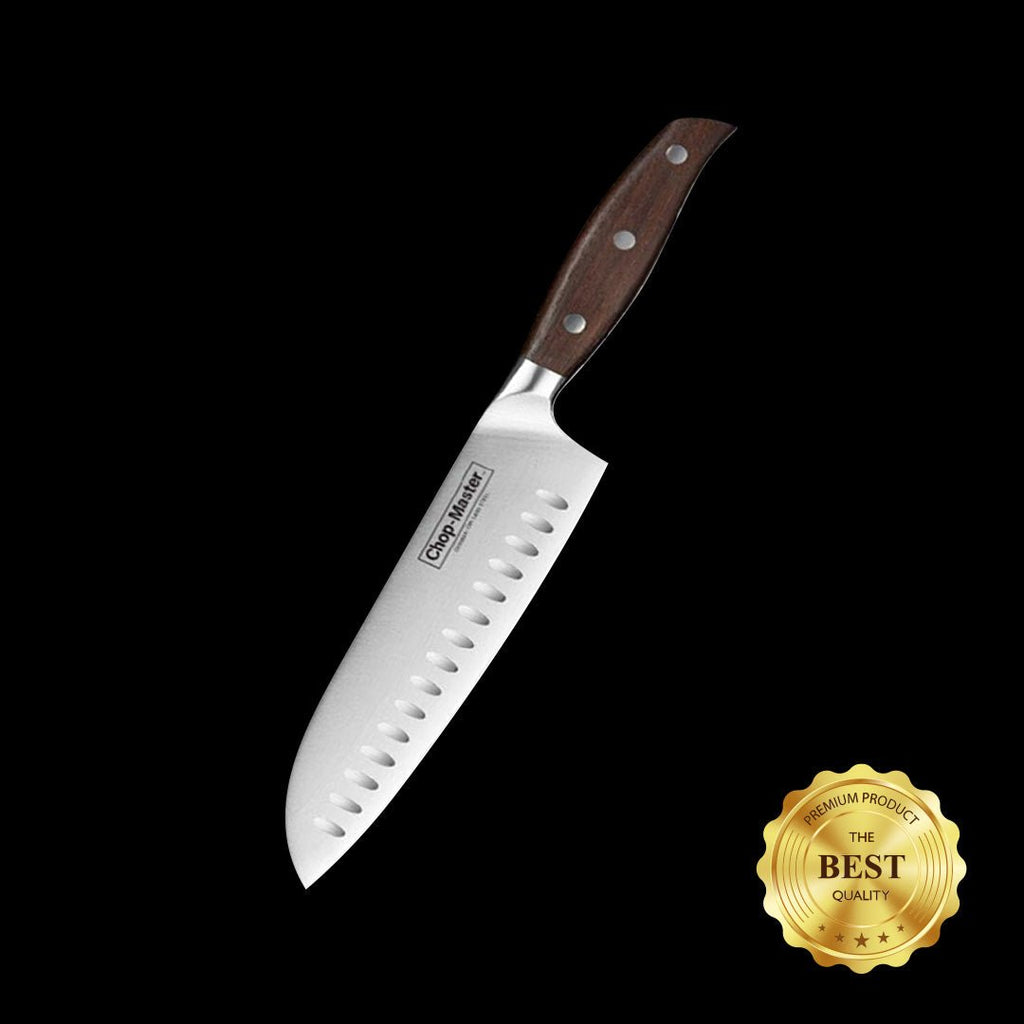 7 inch Santoku knife - The ‘ULTIMATE’ Chef Knife Design -Japanese style/German premium steel blades - Chop-Master™